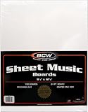 100 Sheet Music Size Backing Boards / Backers (9-1/4