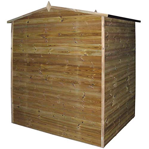 Xinglieu Gartenhaus aus imprägniertem Kiefernholz 1,5 x 2 m Gartenhaus – Bild 5