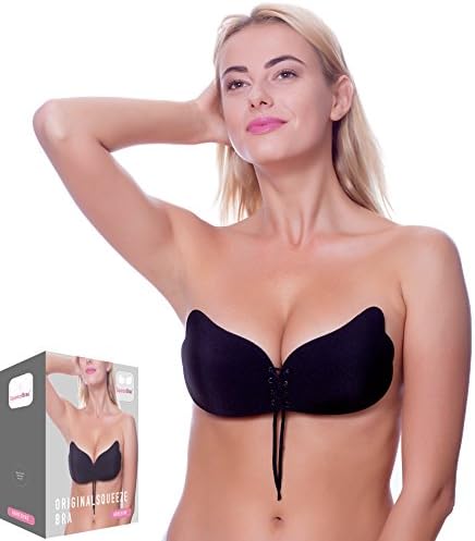 Squeeze Bras 2018 Upgraded Version Strapless Backless Sticky Invisible Reusable Adhesive Push-up Bra