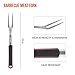 BBQ Grill Tool Set- 4 Pieces Professional Extra Thick Stainless Steel Spatula, Fork, Basting Brush & Tongs With Elongated Heat-resistant Handles. Gift Box Package. Best For Outdoor Grilling, Cooking,