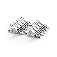 Tuliptown Mart 20 Pcs Clothespins Clothes Pegs Picture Clip Clothes Paper Peg Pins Laundry Windproof Metal Pegs for Home Office Clothesline Picture