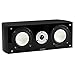 Fluance XL7CBK High Performance Two-Way Center Channel Speaker for Home Theater - Black Ash
