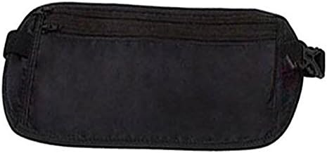 ChezMax Ultralight Travel Wallet/Fanny Pack Pouch Money Belt Secure Hidden Waist Pack, Black