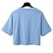 Idgreatim Women Girls Summer Harajuku Short Sleeve Tees Casual Crop Top