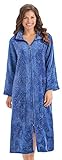 Floral Front Zipper Bath Robe