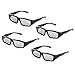 4 Pack Unisex Passive Polarized 3D Glasses for LG, Sony, Panasonic, Toshiba, Vizio and All Passive 3D TVs RealD 3D Cinema Glasses for Watching Movies Family Pack New Circular Polarized Lensesthumb 2