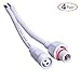 Conwork 4-Pair 18AWG Wire Gauge Male Female Plug 2 Pin LED Waterproof Connector Cable