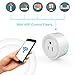Smart Socket, MWAY Mini Smart Plug WiFi Enabled,Remote Control From Anywhere,Compatible with Alexa,Support 2.4GHz Wifi Networks,Voltage 100-240V,Electrical Power Switch for Household Applicances
