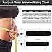 AUOPLUS Waist Trimmer Belt, Adjustable Waist Tummy Trainer, Nano Silver Coating Gym Workout Belts with Pocket, Stomach and Back Lumbar Support Sweat Band for Men & Women Slim Body Fitness