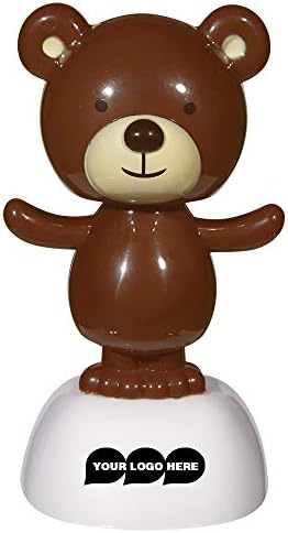 Solar Powered Dancing Bear - 100 Quantity - $2.25 Each - Promotional Product/Bulk with Your Logo/Customized