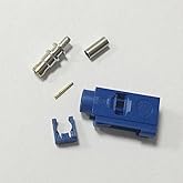 Fakra C conector hembra color azul SMB crimpado para RG316 cable para GPS Navi nuevo envío rápido de EE. UU