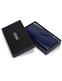 Big Remoción Venta --- S-ZONE Unisex Organizador Billetera Piel Auténtica Grande Embrague Trifold cartera tarjeta caso