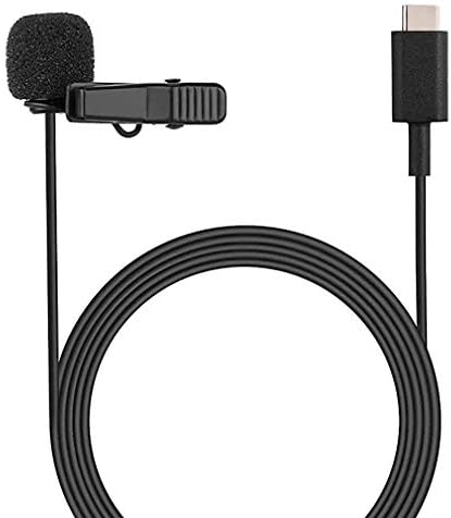 Lapel Microphone for TYPE-C, Omnidirectional Lavalier Mic with Noise Discount for Video- Simple Lapel Clip On Mic Recording for Youtube/Interview/Convention