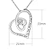 Birsppy Sterling Silver I Love You to the Moon and Back Pendant Necklace Gifts for Her, Women, Friendship, 18