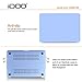 iDOO Matte Rubber Coated Soft Touch Plastic Hard Case for MacBook Air 13 inch Model A1369 and A1466 Serenity
