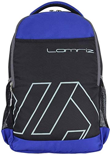 black and blue backpack