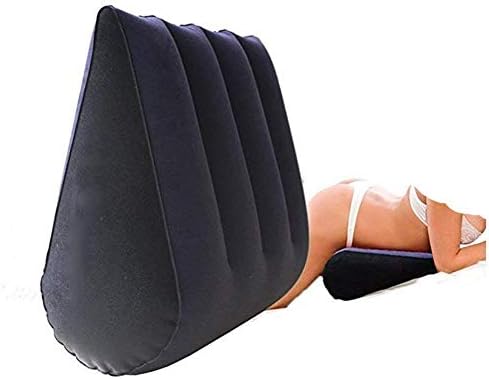 Inflatable Triangle Wedge Pillow Magical Help Position for a Deeper Position PVC Flocking Stand