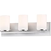 Maxim Lighting 10283SWSN Lateral - 3 Light Bath Vanity-7.63 Inches Tall and 24 Inches Wide, Finish Color: Satin Nickel