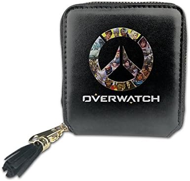 IaYaoo Overwatch OW Logo Women's PU Leather Zipper Wallets