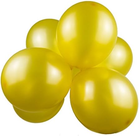 Gold Ballons thicken Latex Metallic Balloons 100 Pack for Christmas Wedding Party Baby Shower Christmas Birthday Carnival Party Decoration Supplies (100 Pcs, Gold)