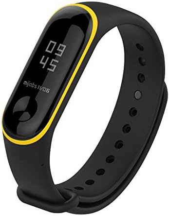 Kcdream For Xiaomi Mi Band 3 Straps Waterproof Silicone Wrist Strap Wristband Bracelet Replacement for Xiaomi Mi Band 3 Smart Miband (No Activity Tracker)