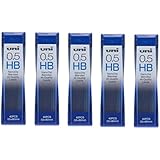 Strength & Deep & Smooth -Uni-ball Extra Fine Diamond Infused Pencil Leads, 0.5mm-HB-[nano Dia]40 Leads X 5 Pack/total 200 Leads Value Set （With Our Shop Original Product Description）