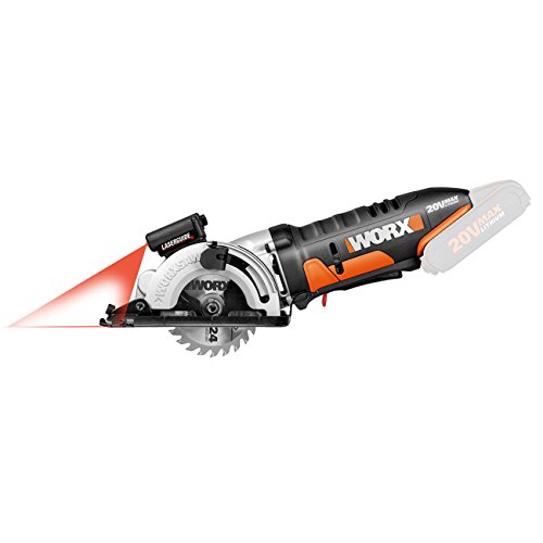WORX WX523.9 Akku Handkreissäge 20V – Schneidet mühelos Holz, Metall, Fliesen und Plastik - exakte, gerade Schnitte dank… – Bild 3