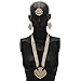 Jwellmart Women's Diva Collection White Kundan Stone Faux Pearl Rani Haar Necklace Earrings Set