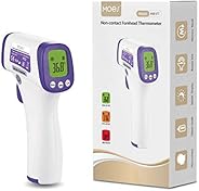 Forehead Thermometer,Non-Contact Infrared Forehead °F/°C Digital Thermometer Fever Alarm and Memory Function f