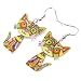 Acrylic Drop Cat Earrings Pets Funny Design 7 Color Lovely Gift For Women By The Bonsny (Grey)