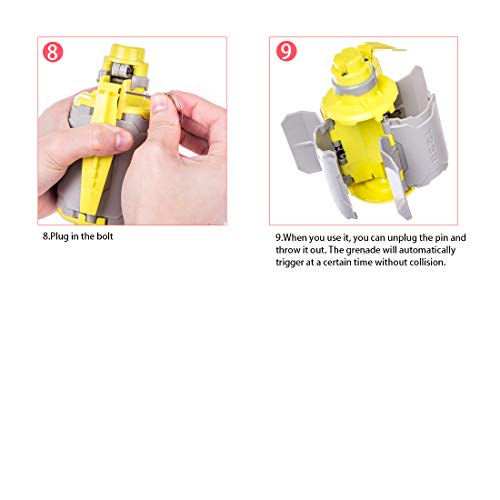 FenglinTech Grenade for Nerf, Large Capacity Foam Bullet Ball Hand Grenade for CS Nerf Battle Game - V2 - Thumbnail 6
