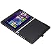 MoKo Lenovo Yoga Book Case, Ultra Compact Slim Folio Leather Cover Case for Lenovo Yoga Book YB1-X90F, YB1-X91F 10.1 Inch 2-in-1 Tablet/Laptop, Black