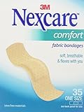 Nexcare Comfort Fabric Bandages, One Size, 35 Count (Pack of 6)