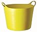 TUBTRUGS Medium 10 Tub, 6.5 Gallon, Yellow