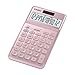 CASIO JW-200SC 12-Digit Calculator, Tax & Exchange, Dual Powe Professional Percentage Calculation (Pink)