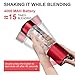 Portable Blender Stainless Steel Smoothie Blender with 16 oz Glass Travel Cup and Lid, Single Serve Rechargeable Cordless Electric Mini Juice Mixer.Personal Handheld Blender.