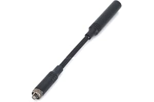 YiNiTone AT-23G SMA-F Dual Band VHF/UHF High Gain 136-174MHz 400-470MHz Ham Radio Antenna for Kenwood wouxun Baofeng UV-5R BF-888S Quansheng UV-K5 UV-K58 UV-K6 Handheld Two Way Radio