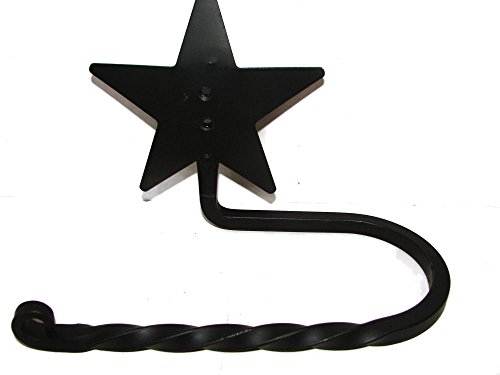 Wrought Iron Toilet Tissue Paper Bar Holder Star Large