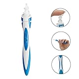 Smart Flexible Ear Cleaner Swab Easy Earwax Removal Soft Spiral Earpick Ears Care Clean Tool + 16 Washable Replacement Tips