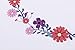 LittleWhimsies- Baby Milestone Blanket for Monthly Photography by Month Photo Prop for Boy and Girls Baby Pictures Newborn Infant Age Growth Backdrop (Pink Flowers 39 by 38 inches)