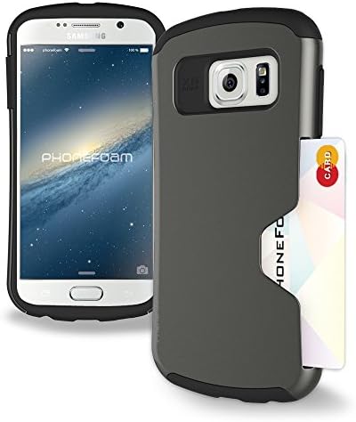 Phonefoam Golf Series Impact Resistant Case for Samsung Galaxy S6 G920 - Dark Silver