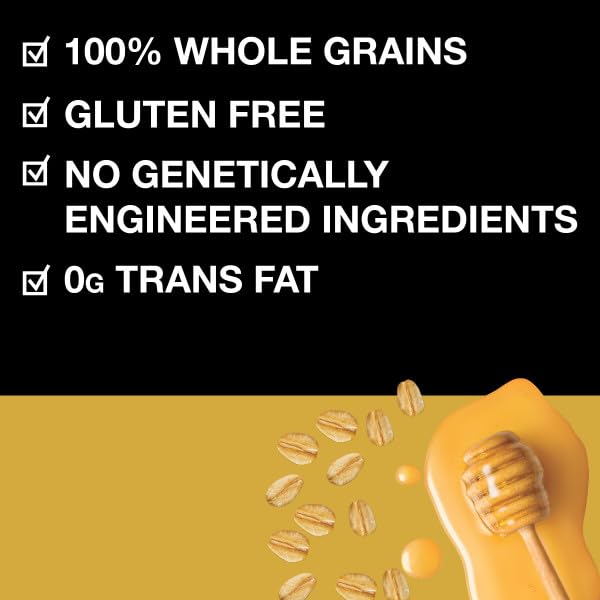 KIND BREAKFAST BARS, HONEY OAT, HEALTHY SNACKS, GLUTEN FREE, 100% WHOLE GRAINS, 3G PROTEIN, 6 COUNT