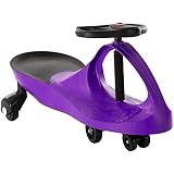 Ride On Car, No Batteries, Gears or Pedals, Uses Twist, Turn, Wiggle Movement to Steer Zigzag Car-Purple, for Toddlers, Kids, 2 Years Old and Up