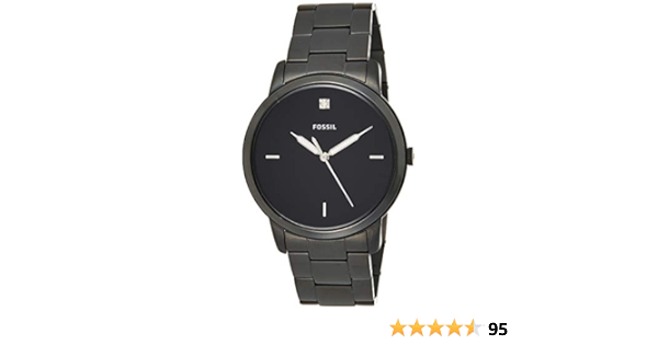 Fossil - Reloj de cuarzo minimalista de acero inoxidable con ...
