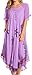 Sakkas 14610New - Kai Palm Tree Caftan Tank Dress/Cover Up - Lavender - OS