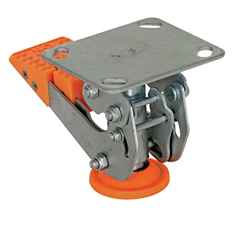 Vestil FL-LKH-4 Floor Lock, Steel/Poly, 4-5/8" to 5-3/4"