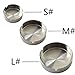 Patty Both Set of 3 Stainless Steel Ashtray 3 Size (Small/Medium/Large)