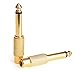 NANYI 1/4 to RCA, RCA to 1/4 Adapter RCA Female to 6.35mm 1/4 inch Male Mono TS Interconnect Audio Adapter Conversion Plug Adaptor Gold Plated-4 Pack