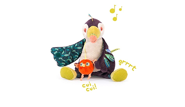 Amazon Com Moulin Roty Dans La Jungle Pakou Musical Toucan Toys Games