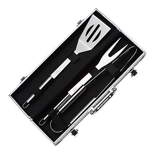 Home Solutions Grill Tools Set with Barbecue Accessories Stainless